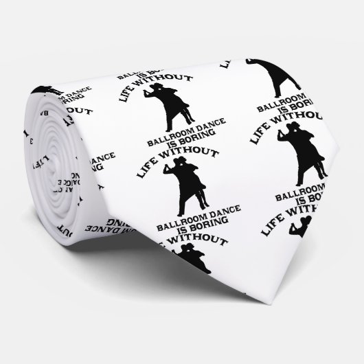 Design met loffelijke ballrodans stropdas (Opgerold)