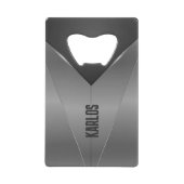 Design métallique géométrique gris et noir (Devant)