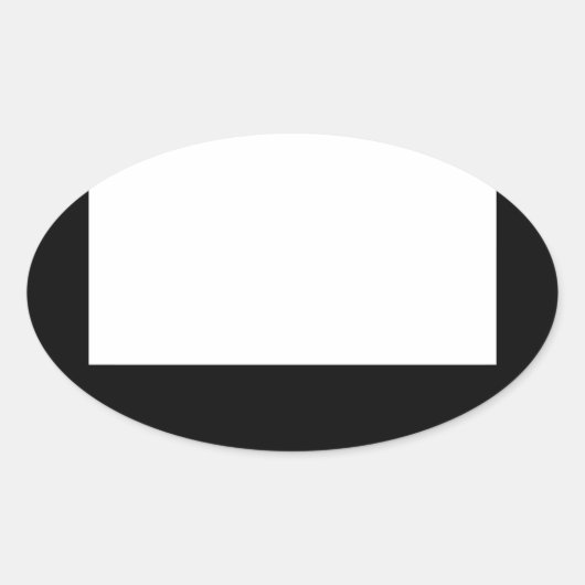 Design minimal Cadre noir Sticker ovale (Devant)