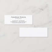 design minimalistisch vlak in rendy retro mini visitekaartje (Voorkant / Achterkant)