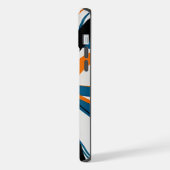 Design moderne abstrait orange noir (Côté gauche)