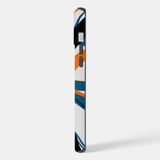 Design moderne abstrait orange noir (Côté gauche)