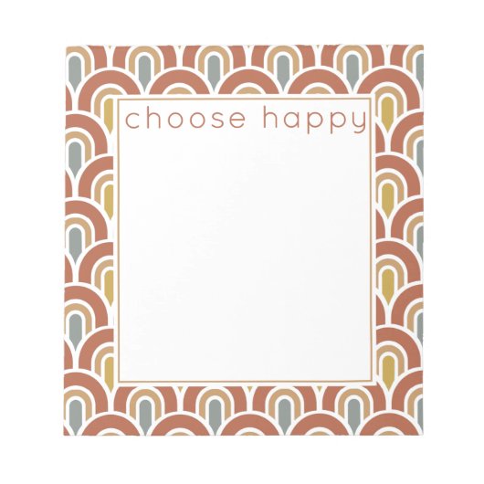 Design moderne arc-en-ciel Bloc-notes (Devant)