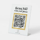 Design moderne Code QR panneau d'entreprise avec l (Recto)