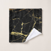 Design moderne élégant en or et en marbre noir (Gant de toilette)