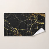 Design moderne élégant en or et en marbre noir (Serviette à main)