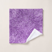 Design moderne et chic en violet avec effet paille (Gant de toilette)