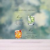 Design moderne et élégant Signature Boissons Cockt (Neutre)