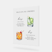 Design moderne et élégant Signature Boissons Cockt (Angle)