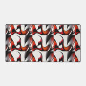 Design moderne Formes liquides Motif rouge noir gr (Recto)