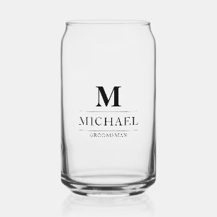 Design moderne Groomsmen Cadeaux Monogramme Best M