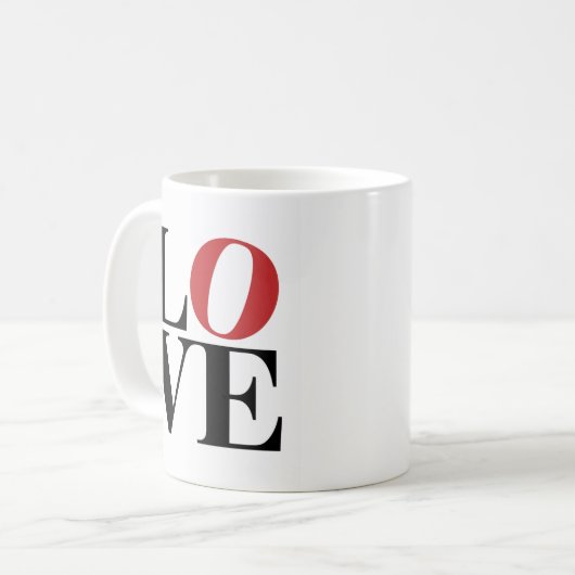 Design moderne La Mug Amour (Devant gauche)