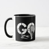 Design moderne laissez-moi aller Leopard Black Mug (Gauche)