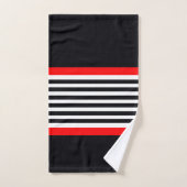 Design moderne noir et blanc (Serviette à main)
