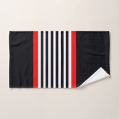 Design moderne noir et blanc (Serviette à main)