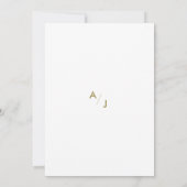 Design moderne photo mariage Enregistrer la carte  (Dos)