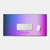 Design moderne rose métal brossé Monogramme (Clavier et souris)