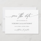 Design moderne Script photo Enregistrer la carte d (Devant)