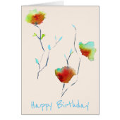 Design moderne simple d'art floral abstrait (Devant)