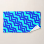 Design Motif Blue Zig Zag Chevron (Serviette à main)