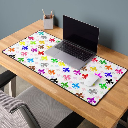 Design Motif couleur blanc Fleur de lis