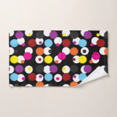 Design Motif de surface Pois couleur noir (Serviette à main)