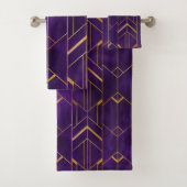 Design Motif élégant violet or Art déco (En situation)