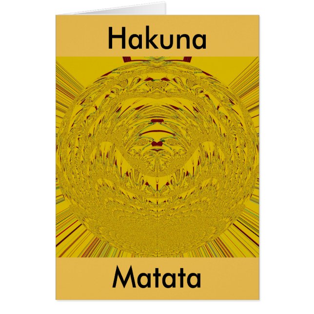 Design motif en tête de Lion d'or (Devant)