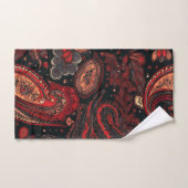 Design Motif gras et magnifique Red Paisley (Serviette à main)