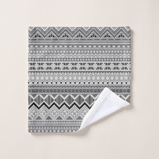 Design motif gris pâle (Gant de toilette)