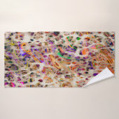 Design motif moderne abstrait avec effet coloré (Serviette de bain)