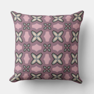 Design Motif rose et gris Lance Oreiller