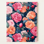 Design Motif Rose rouge rose orange (Dos)