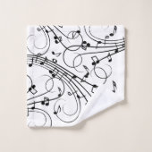 Design musical branché (Gant de toilette)