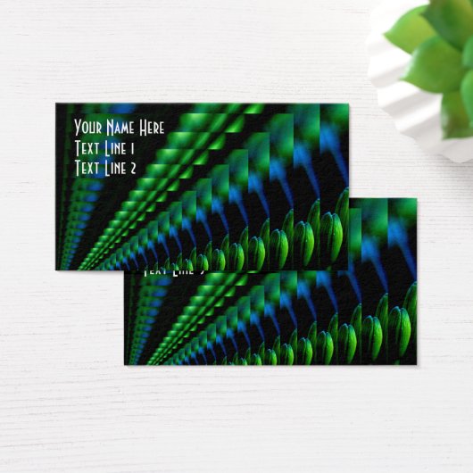 Design noir bleu vert Abstrait (Bureau)