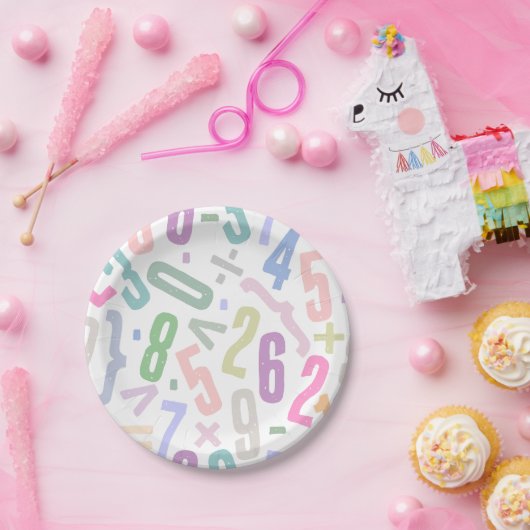 Design Number Pattern Paper & Party Borden Papieren Bordje (Feest)
