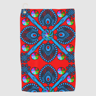 Design numérique coloré Serviette de golf - Taille