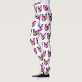 Design papillon coloré Leggings (Gauche)
