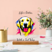 Design personnalisable de retriever doré dans le s (Mariage)