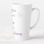 Design personnalisé 10e anniversaire Latte Mug (Droite)