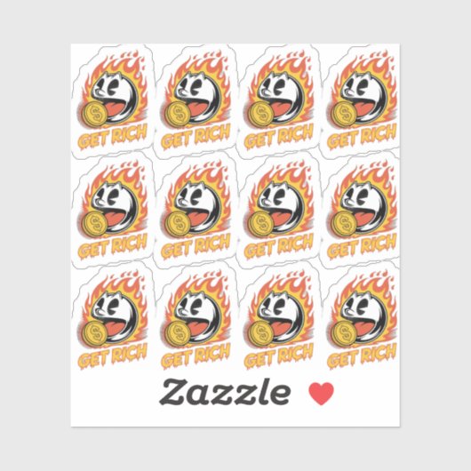 design personnalisé autocollant (Feuille)