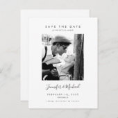 Design photo moderne simple Enregistrer la carte p (Devant / Derrière)