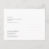 Design photo moderne simple Enregistrer la carte p (Dos)