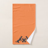 Design profondément orange et scandinave (Serviette à main)