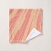 Design rétro abstrait rose et orange (Gant de toilette)
