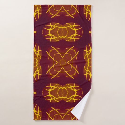 Design rétro d'impression géométrique sans fil. Gé (Serviette de bain)