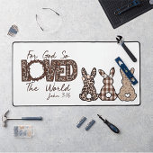 Design rétro "Pour Dieu si aimé le monde" Mat de b