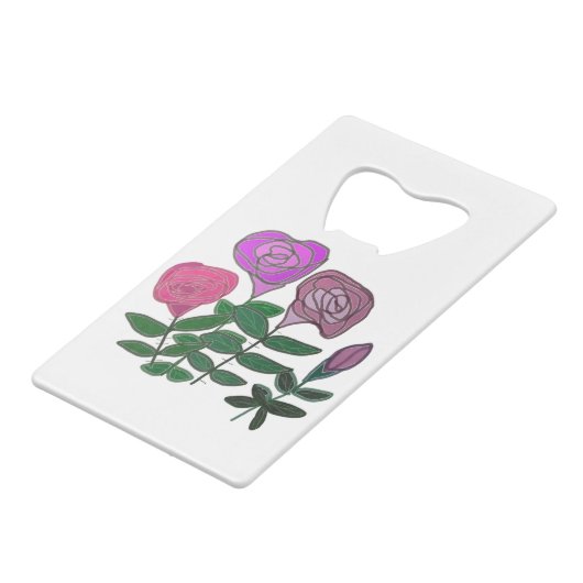 Design Rose coloré (Devant Angle)