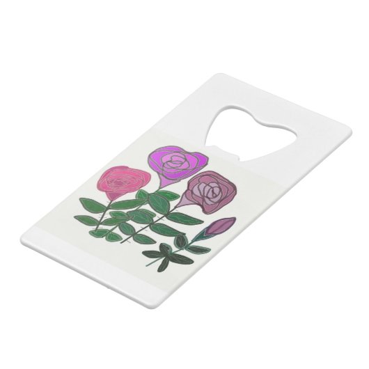 Design Rose coloré (Dos Angle)