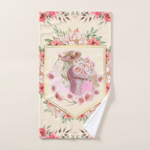 Design Rose Floral, Dame Du Printemps